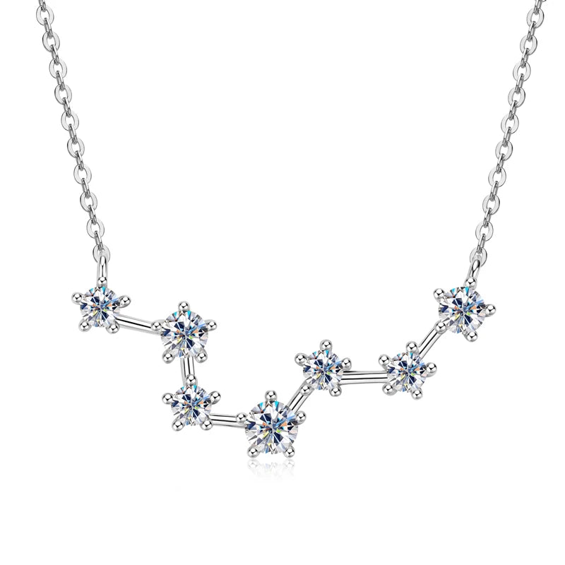 Aura Belle™ Big Dipper Pendant Necklace – Celestial Elegance in 925 Sterling Silver