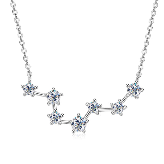 Aura Belle™ Big Dipper Pendant Necklace – Celestial Elegance in 925 Sterling Silver